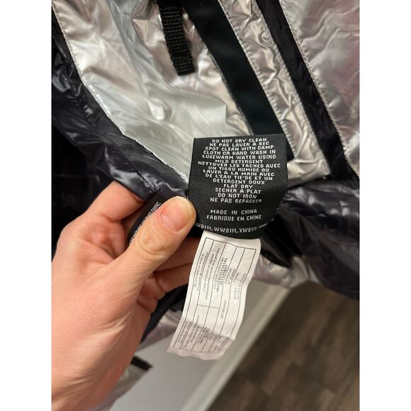 SAM. Freestyle Goose Down Puffer Jacket Silver Wind‑Resistant Winter Cozy Ski - Picture 12 of 14